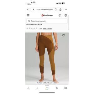 Lululemon color block high rise leggings